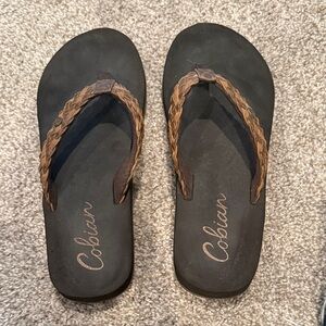 Cobian leather flip-flops